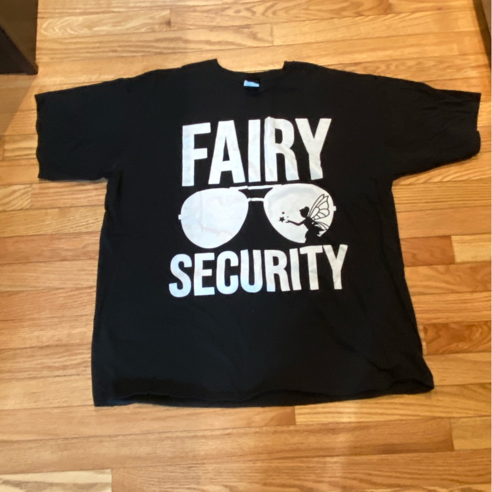 Black Fairy Security T-Shirt